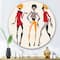 Designart - African American Women Silhouettes I - Modern Metal Circle Wall Art